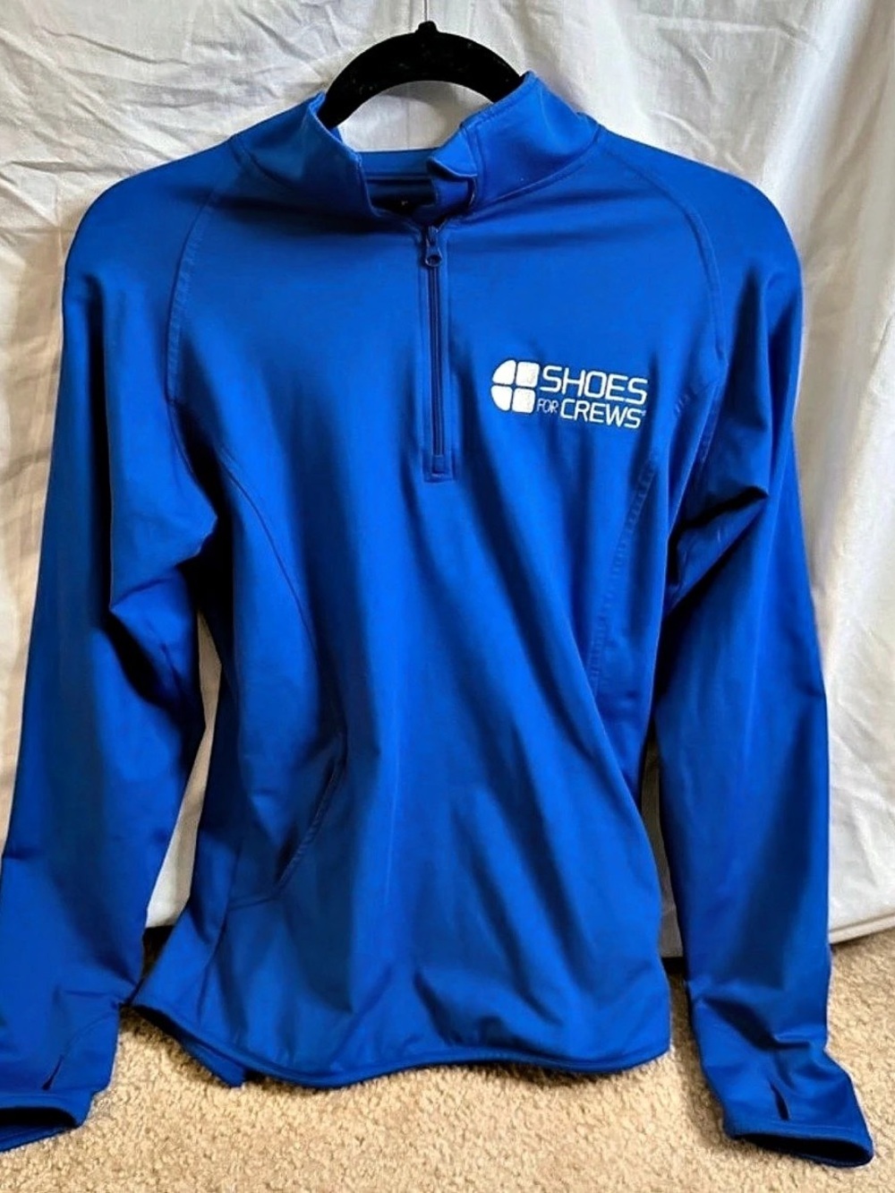 Shoes for Crews Blue Long Sleeve Athletic Pullover